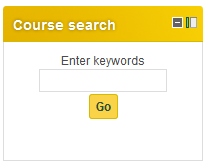 screenshot Moodle course search