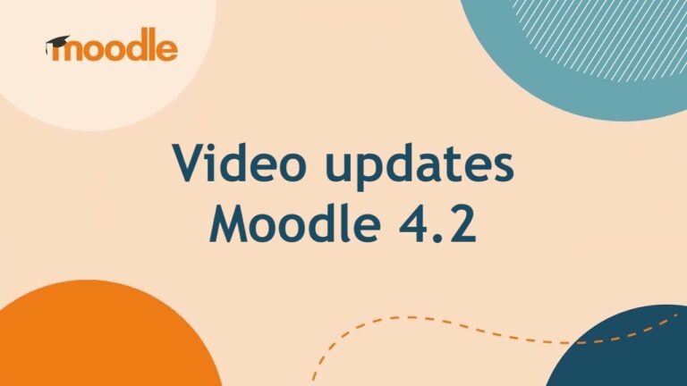 Moodle video updates versie 4.2